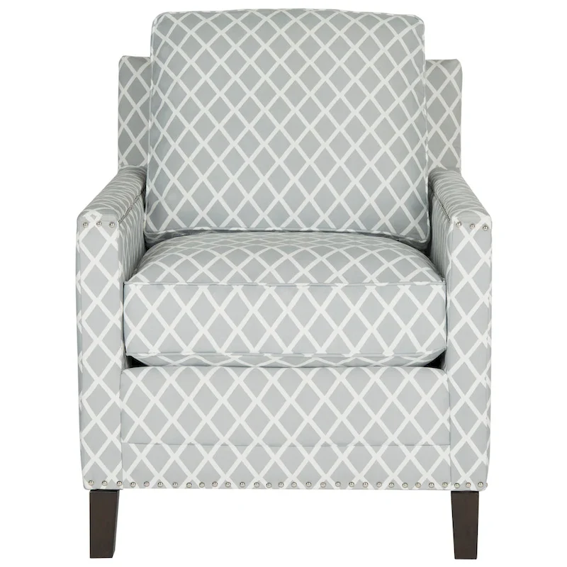 Kylee Peach Pink/ White Polyester Fabric Club Chair - 28.5  x 31.9  x 38.2  - 29Wx32Dx38H