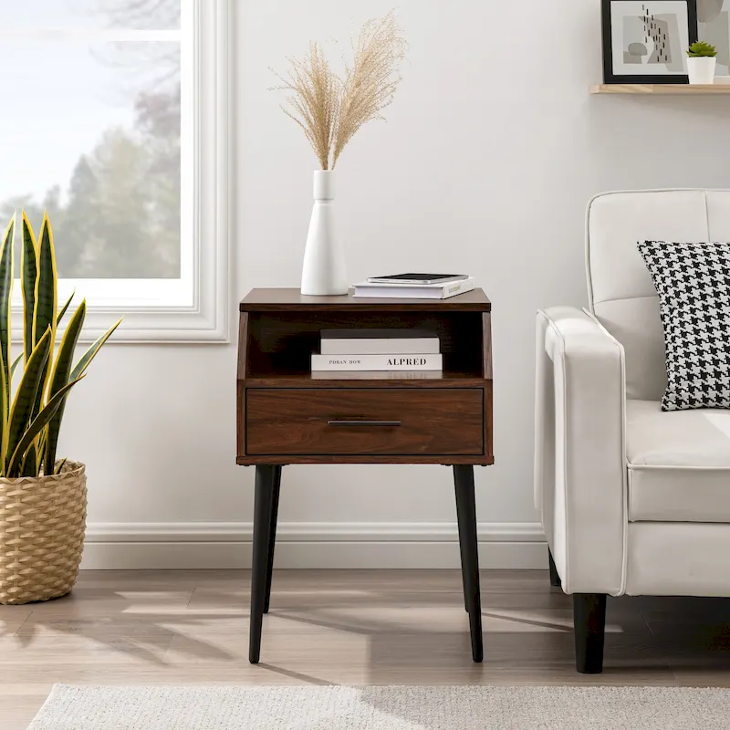 Minimalist Contemporary Side Table, Modern Living Room Accent