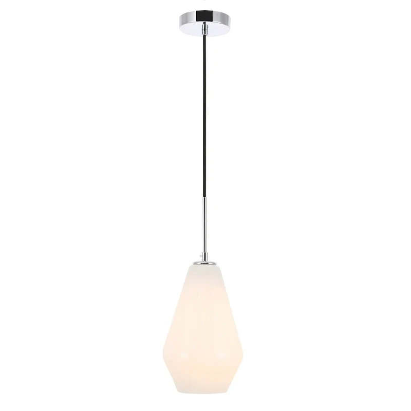 Gerald 1-light Elongated Glass Shade Hanging Pendant Light