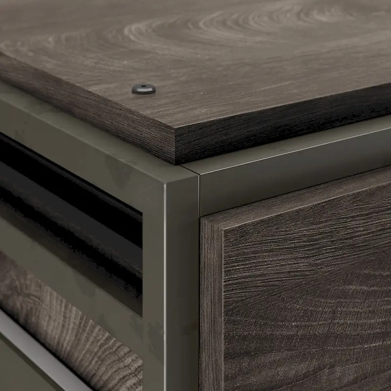 Lateral File Cabinet in Rustic Grey