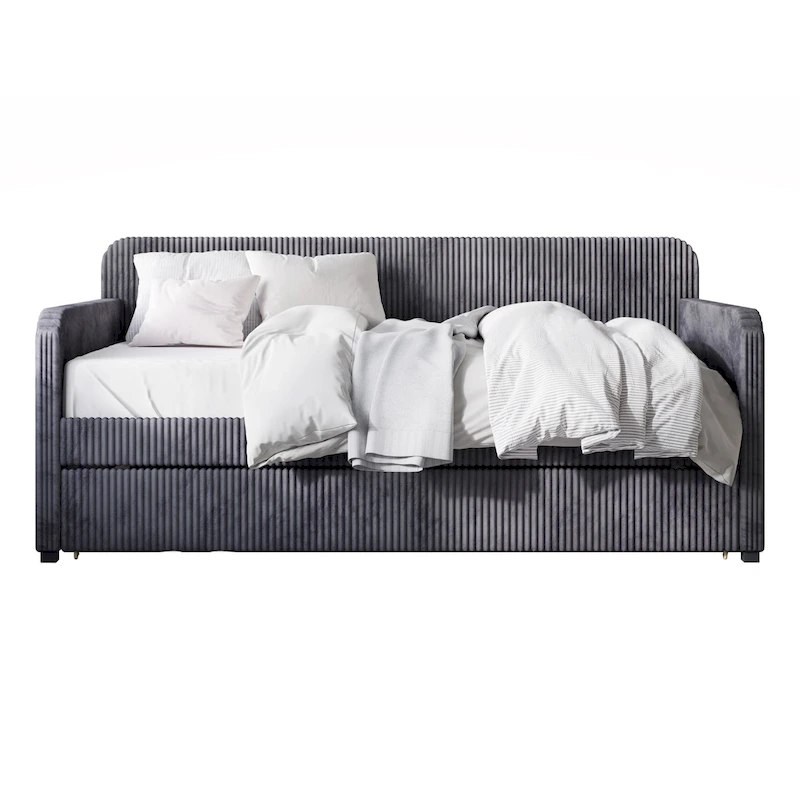 Melissa Twin Upholstered Daybed with Trundle