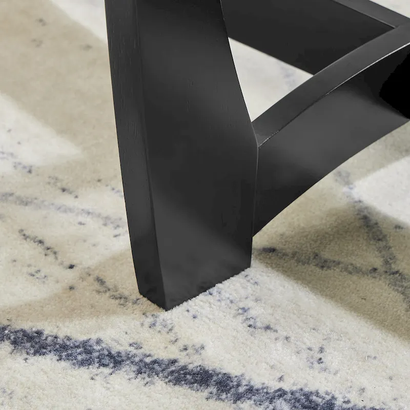 23.5 inch round glass coffee table