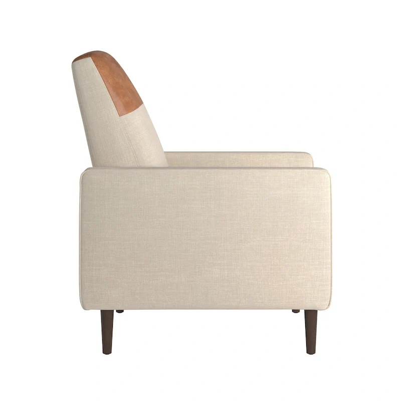 Leo Two-tone Push-back Recliner Chair by iNSPIRE Q Classic