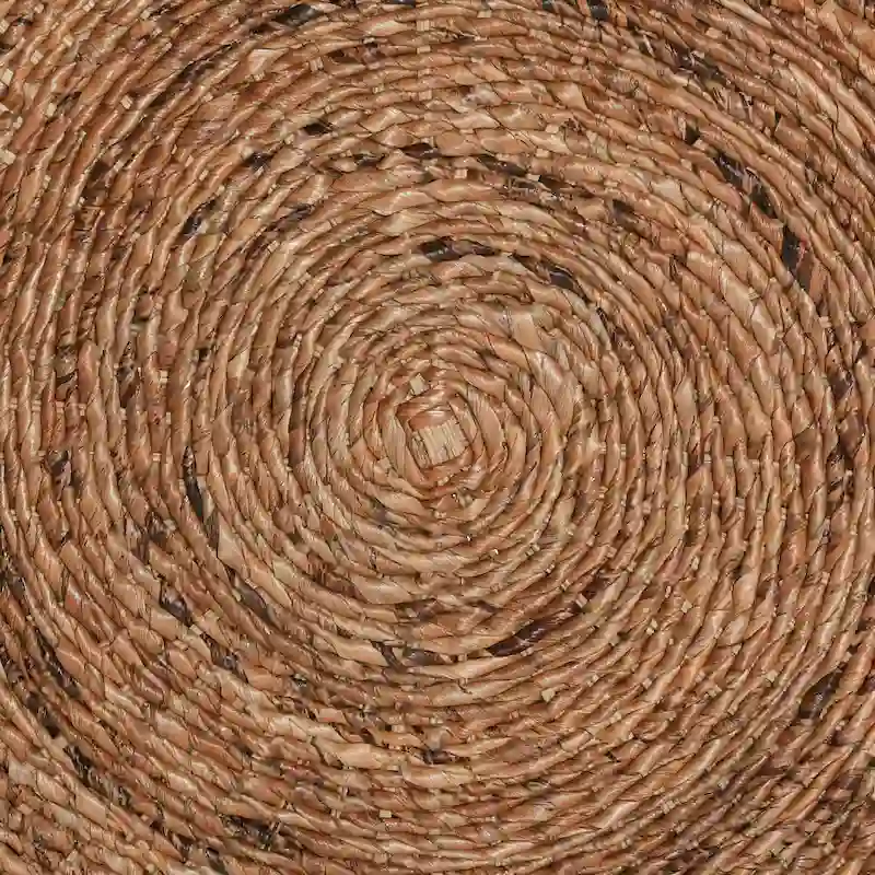 Natural Brown Rattan Round Coffee Table