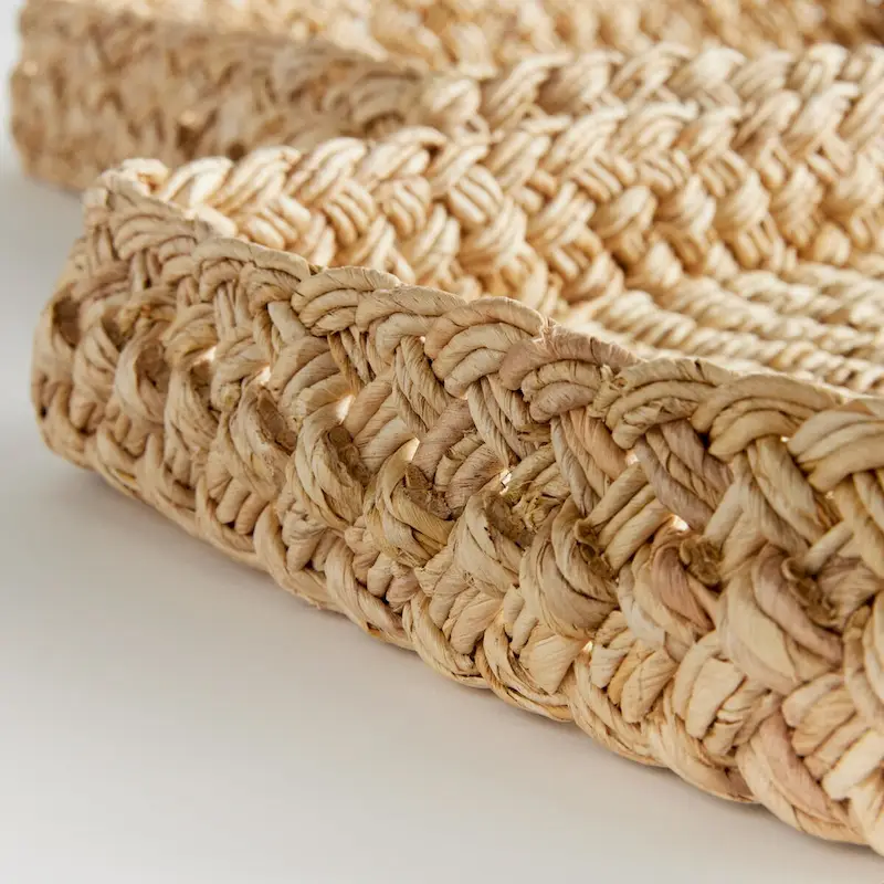 Abaca French Braided Trays