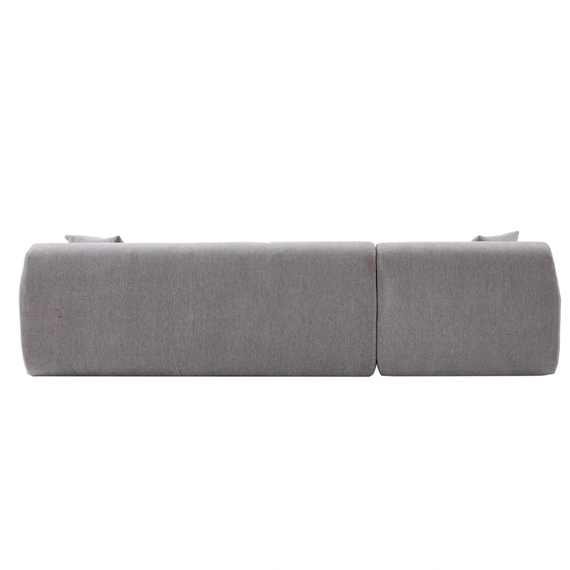 111 Polyester L-Shape Modular Sectional Sofa with High-Density Foam, 27 Deep Seat and Anti-Wrinkle Chenille Fabric