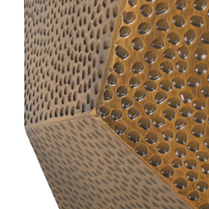 Pamsha Hammered Iron Geometric Side Table by Christopher Knight Home