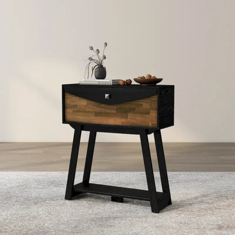 DH BASIC Modern 32-inch 1-shelf 1-drawer Console Table by Denhour