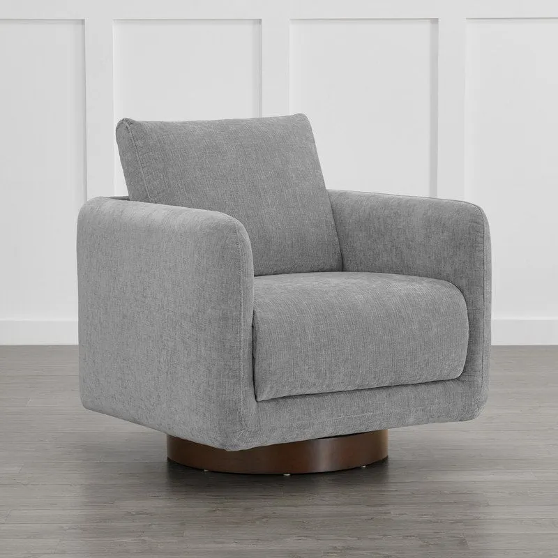 Rebecca Swivel Accent Chair Armchair with Back Cushion