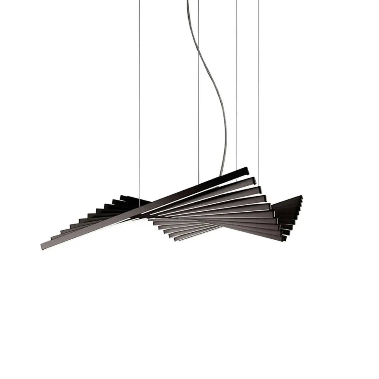Stylish Linear Acrylic Island Pendant Light in Remote Control