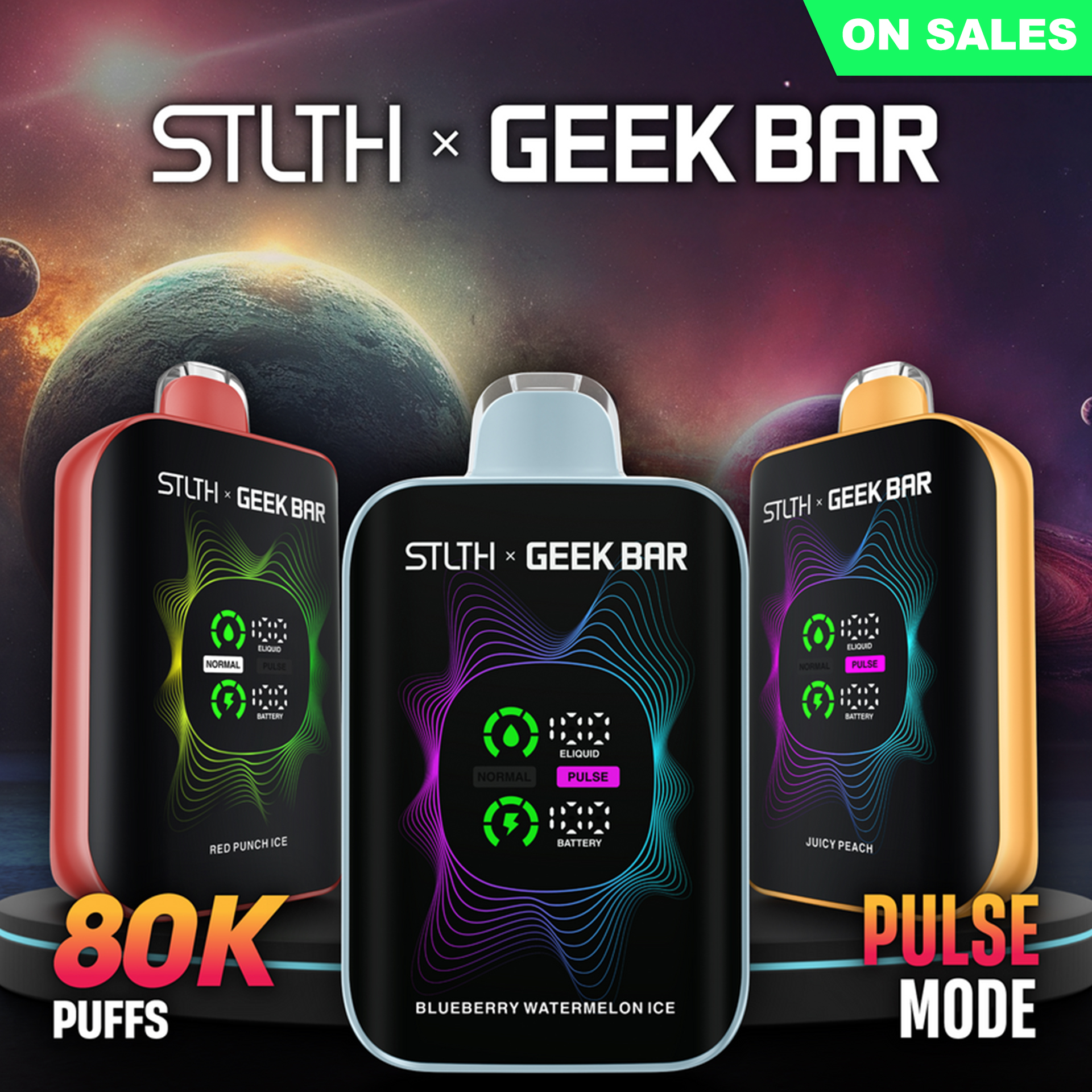 STLTH X GEEK BAR 80K - AMERICA STOCK