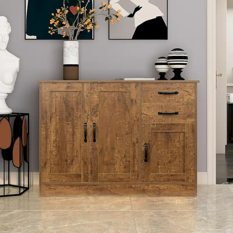 43.3 Inch Modern Wood Buffet Sideboard with 2 doors