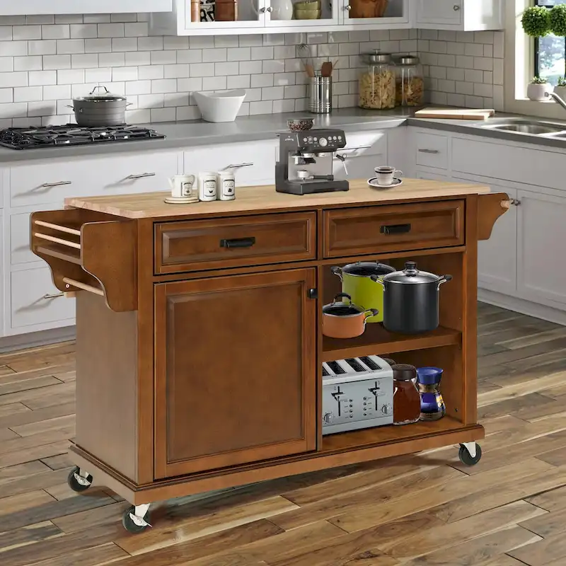 Kitchen Island Cart with Storage for Diningroom