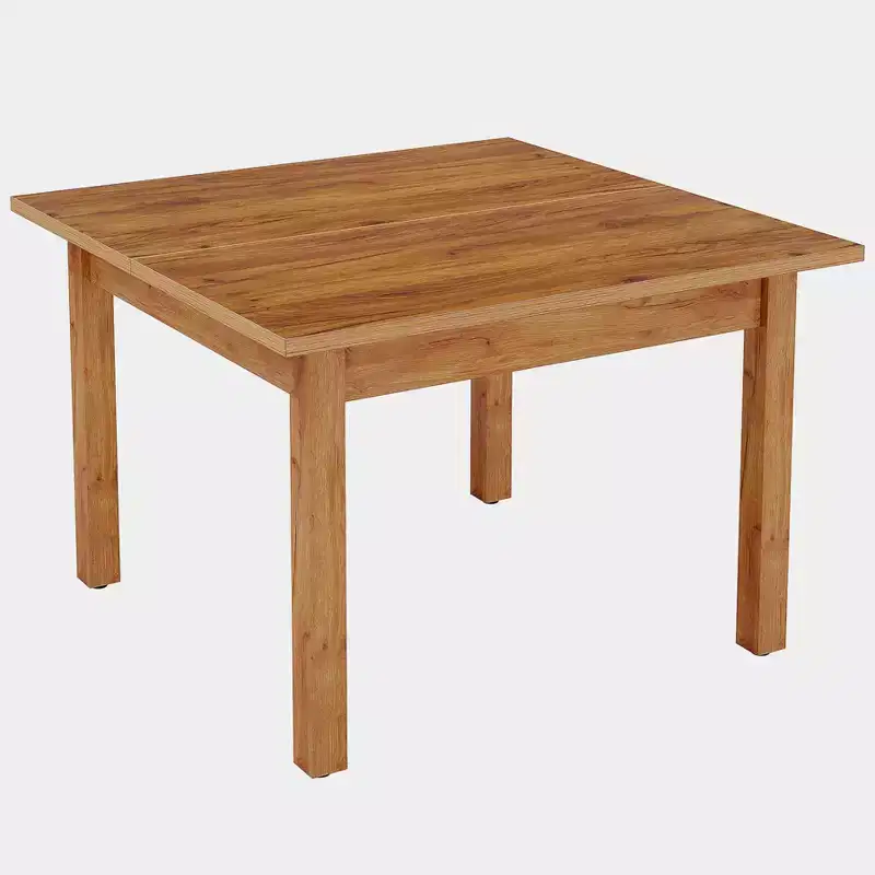 Lantine Wood Dining Table for 2-4 Person, Farmhouse Kitchen Table, Square Dinner Tables for Small Space, Dining Room, Living Room