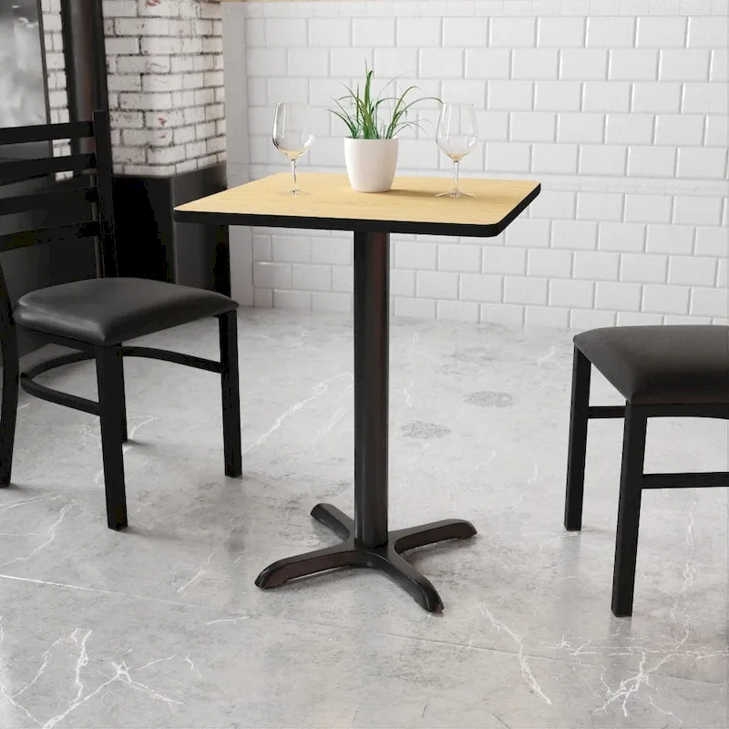 Square laminate tabletop