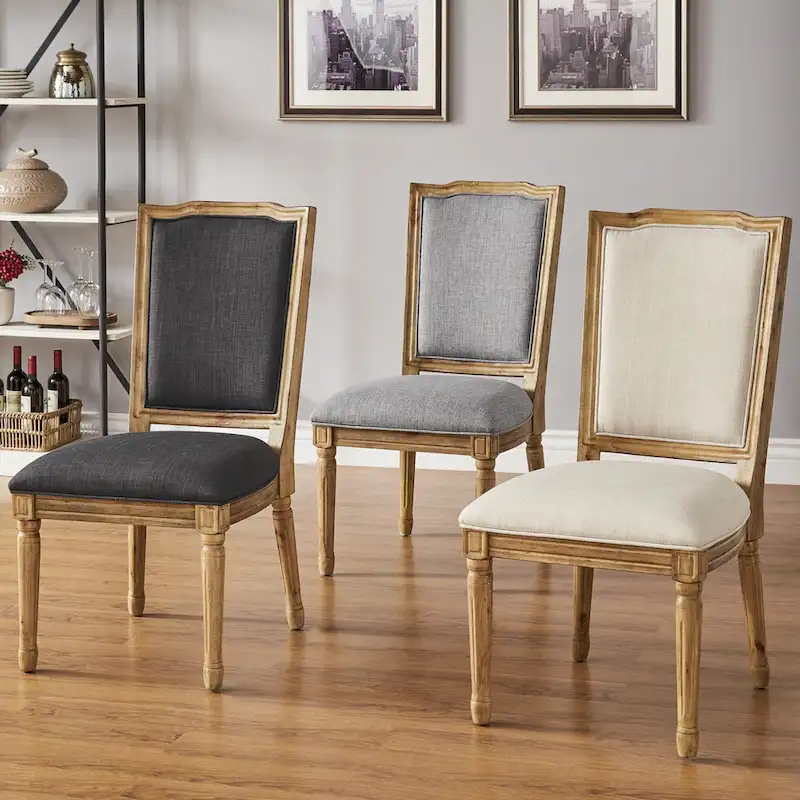 Elegant Linen Dining Chairs