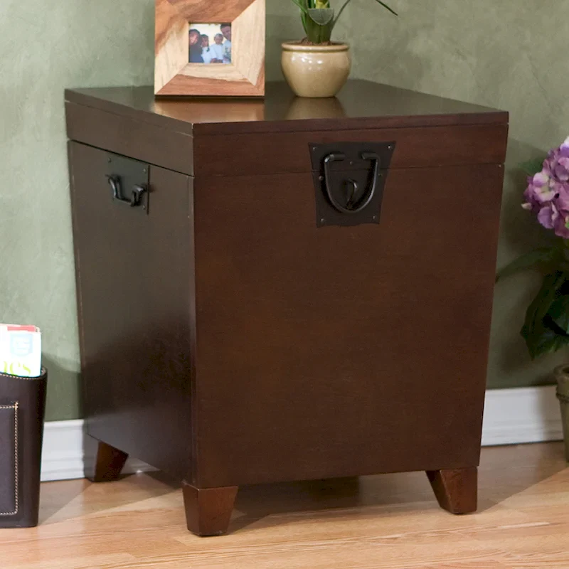 Liatris Espresso Trunk Side Table