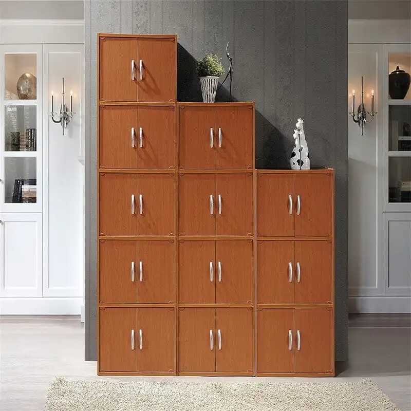 3-Shelf Bookcase Cabinet