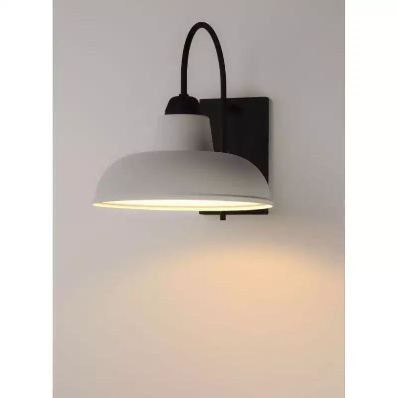 Maxim Lighting Industrial 1 - Light Wall Light in White/Black
