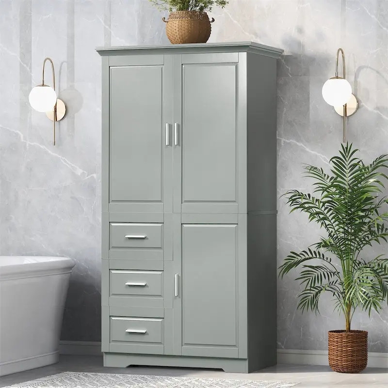 Tall and Wide Storage Cabinet with Doors