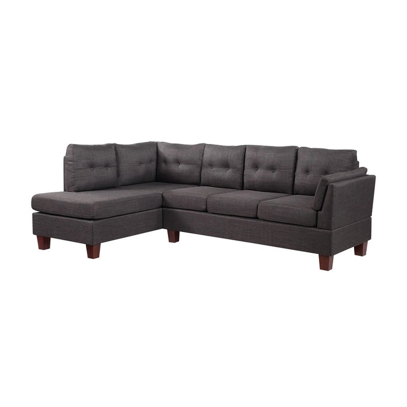 Dalia Linen Modern Sectional Sofa with Left Facing Chaise