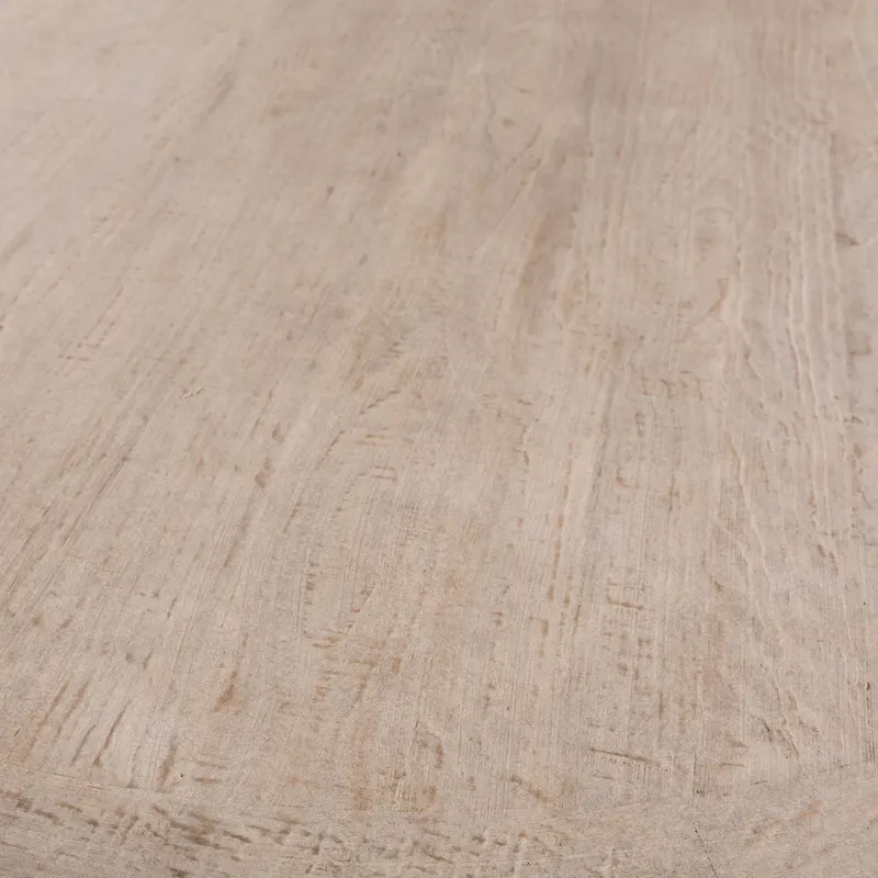 Sophia 72 Round Reclaimed Pine Modern Dining Table with Ball Pedestal Base