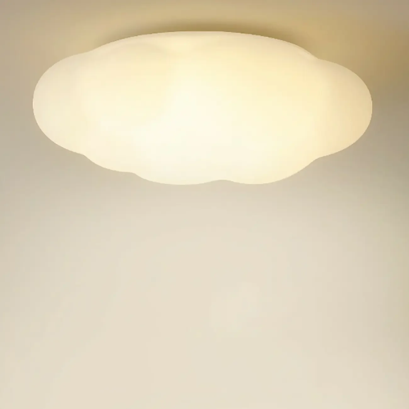 Modern Cloud Shape LED Flush Ceiling Light 3-Gear Dimming