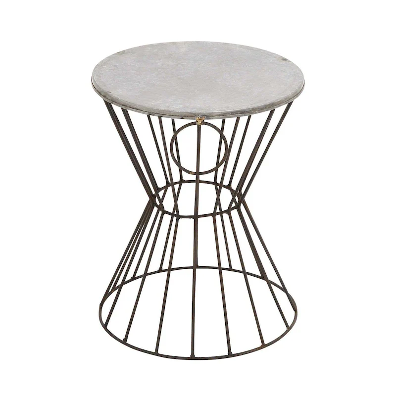 Metal Accent Table - Gray -