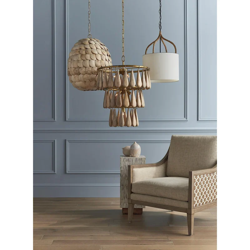 Currey & Company Dunning Pendant - 24.25 h x 15.5 dia