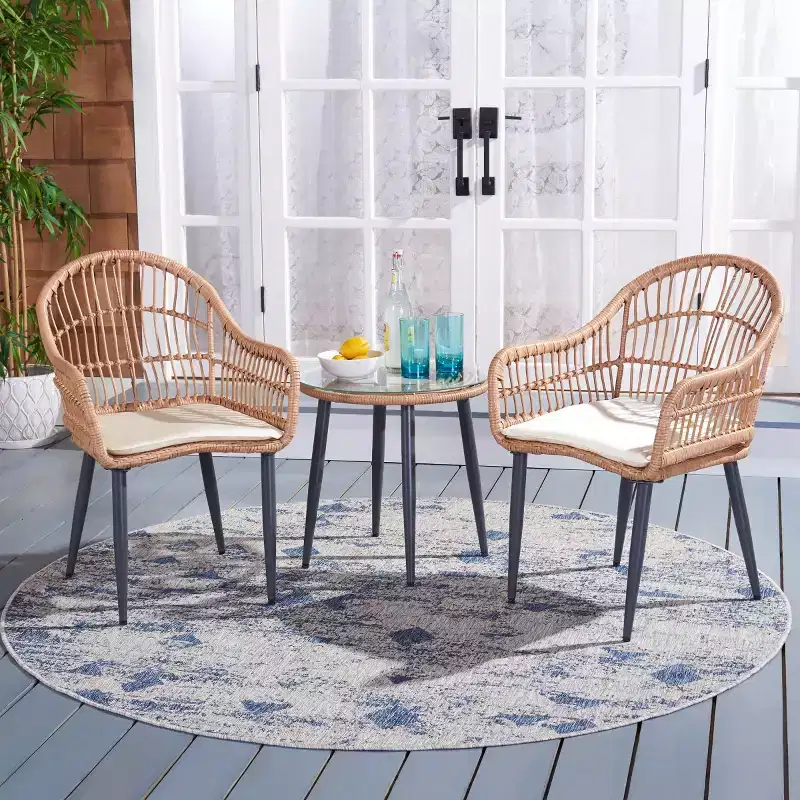 Berlen 3 Piece Lounger Set - Indoor/Outdoor - PAT9012 - Safavieh