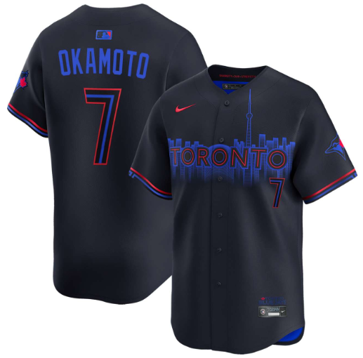 Kazuma Okamoto Toronto Blue Jays City Connect Limited Jersey