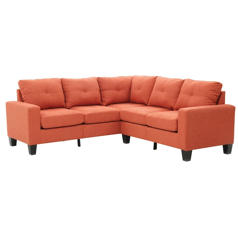 Newbury Twill Fabric Sectional Sofa