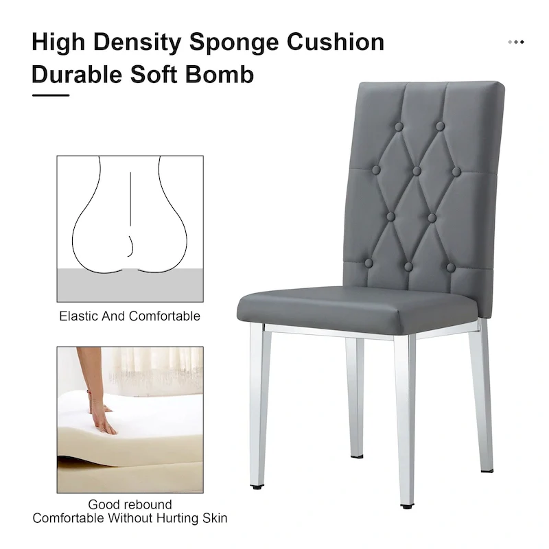 8 Piece Armless Dining Chairs