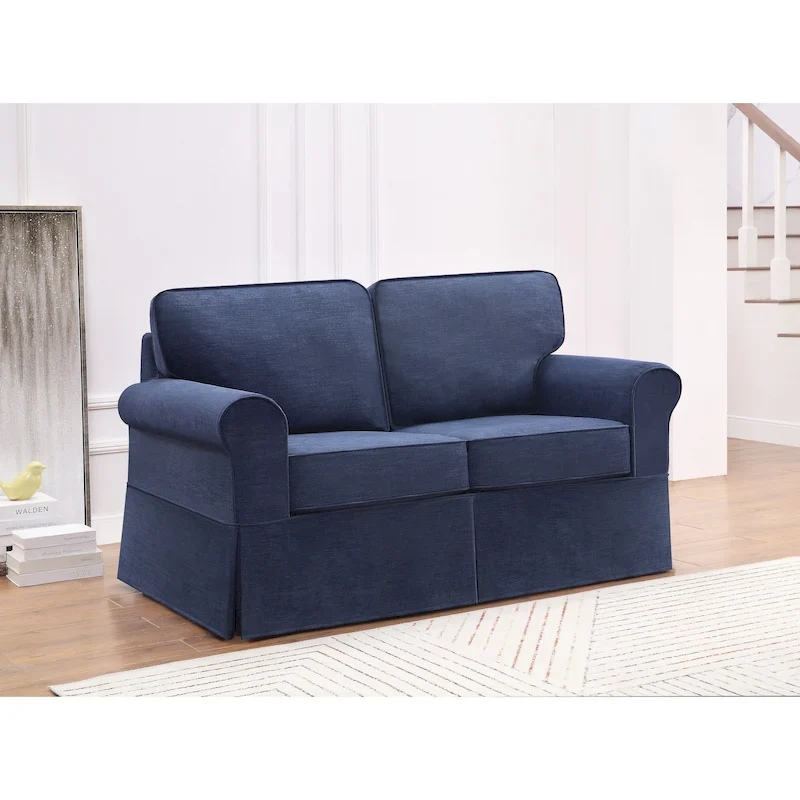 Mid-century Slipcover Loveseat