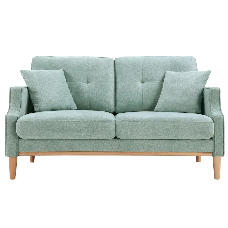 Fabric 2 Seater Loveseat Sofa with USB Charge