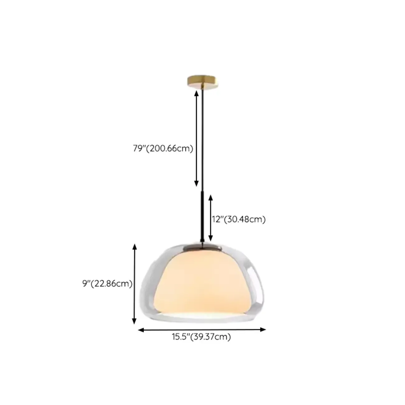Elegant Designer LED Milk Glass Jelly Pendant Light