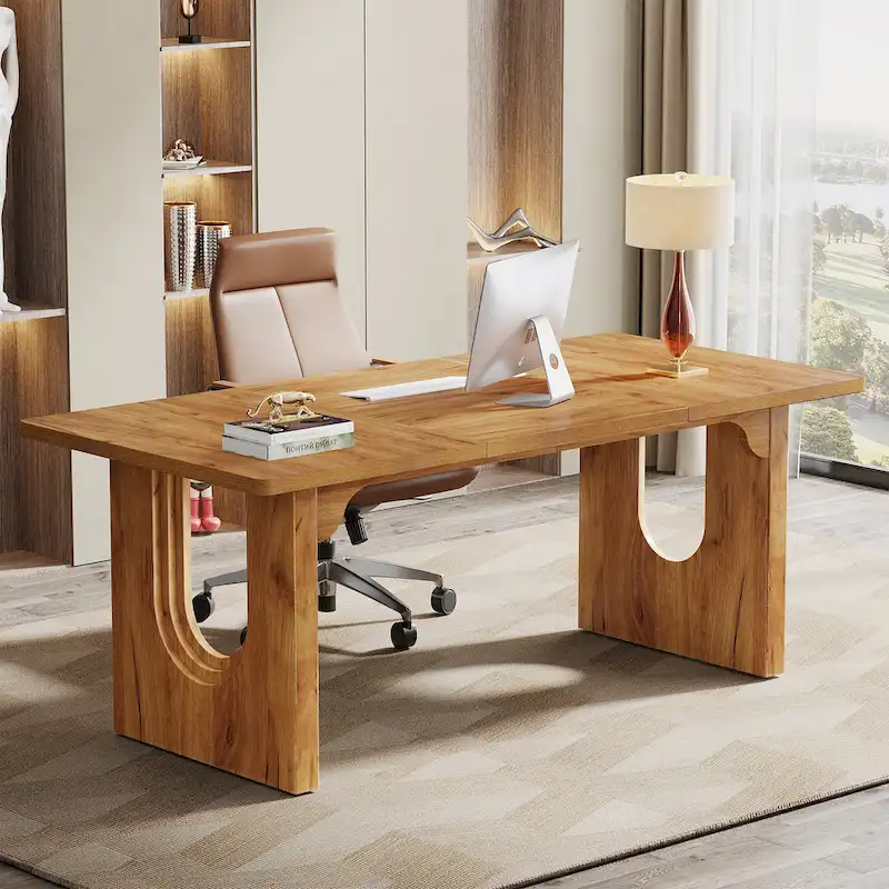 70.9-Inch Large Executive Desk, Modern Simple Office Computer Desk