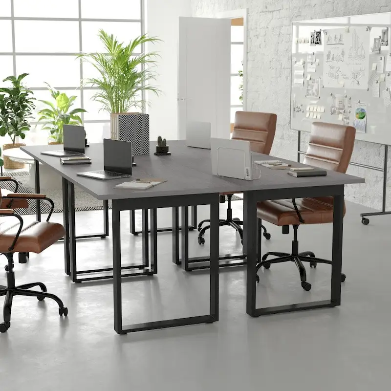 Conference Table with Laminate Top and U-Frame Steel Base