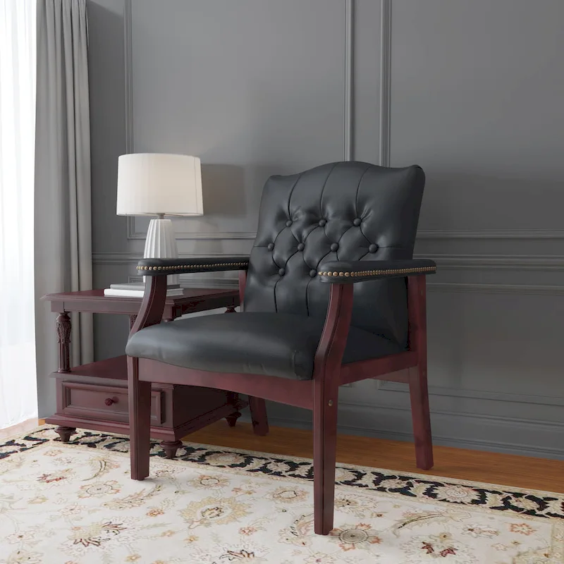 Traditional Black Guest Chair
