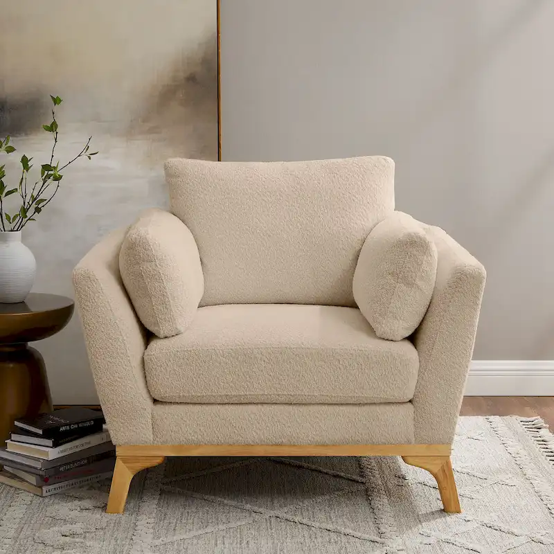 VANOMi 41.7  Modern Flared Arm Accent Chair