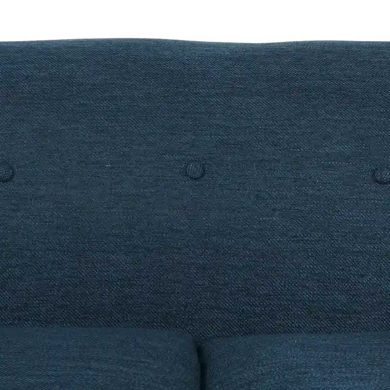 3-Seater Upholstered Sofa Mid-Century Modern Design Birch Wood Legs 73.5