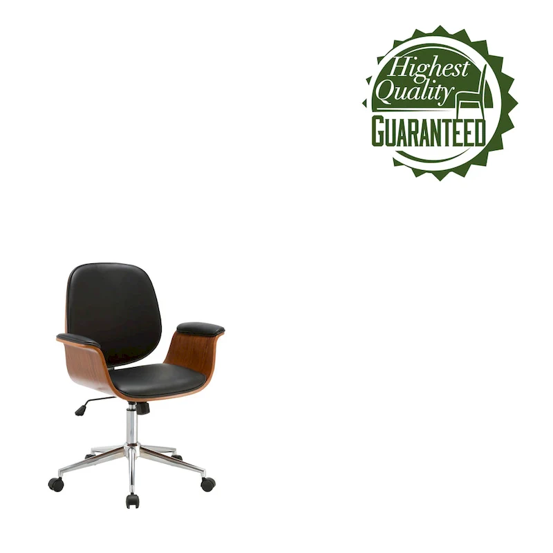 Carson Carrington Vejle Faux Leather Mid-Century Office Chair