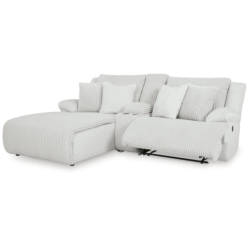 Signature Design by Ashley Top Tier 3-Piece Reclining Sectional with Chaise - 105 W x 74 D x 41 H