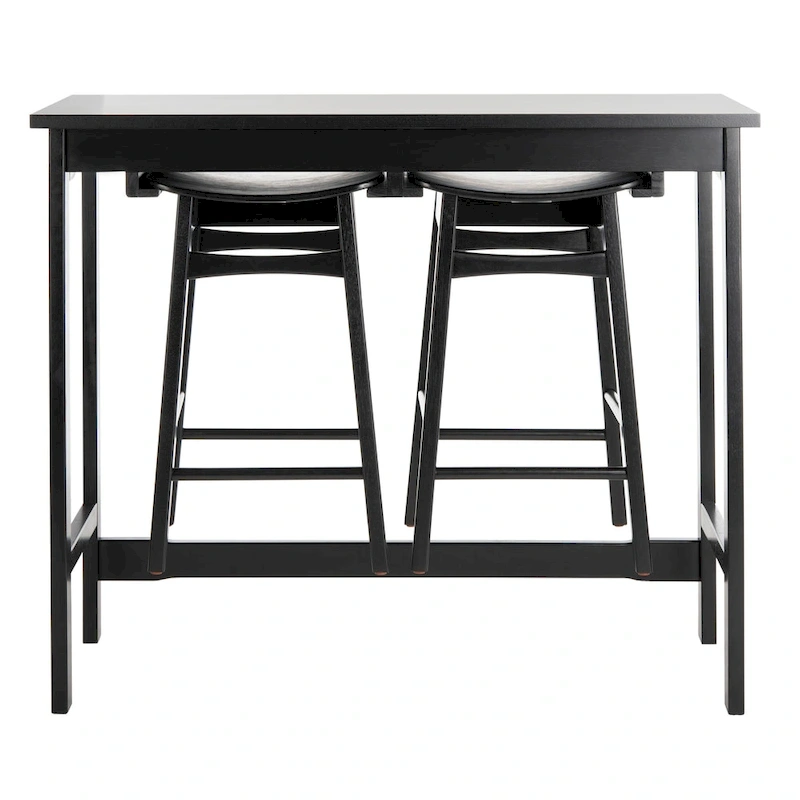 SAFAVIEH Neoma 3 Piece Pub Set - White Oak - 42.1 x 17.7 x 36.2 - 42Wx18Dx36H