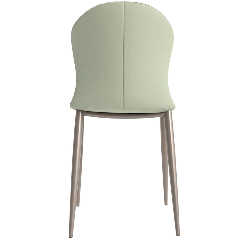 Mosaic Modern Upholstered Fabric Dining Chair with Metal Legs by LeisureMod
