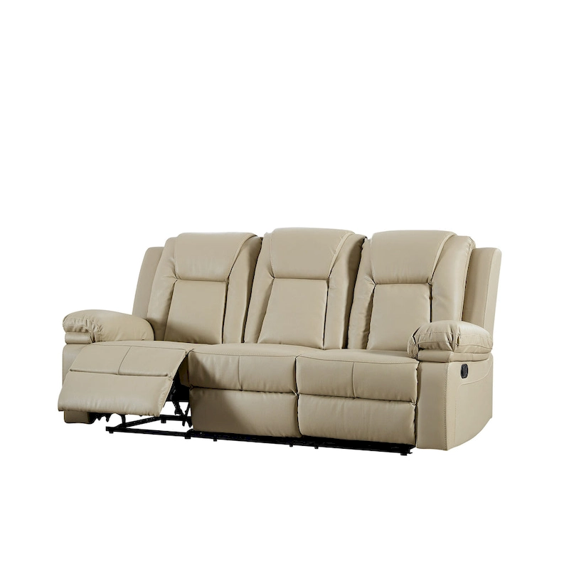 Bonded Leather Recliner Sofa