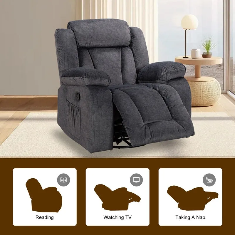 Rocker and Swivel Upholstered Recliner