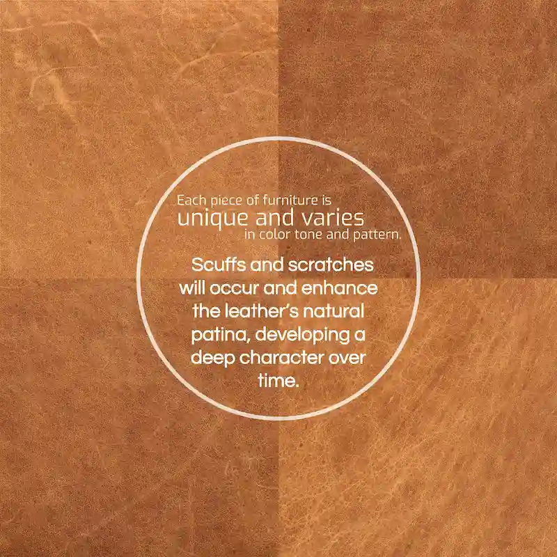 Poly & Bark Essex Ottoman - Full Grain Genuine Italian Leather