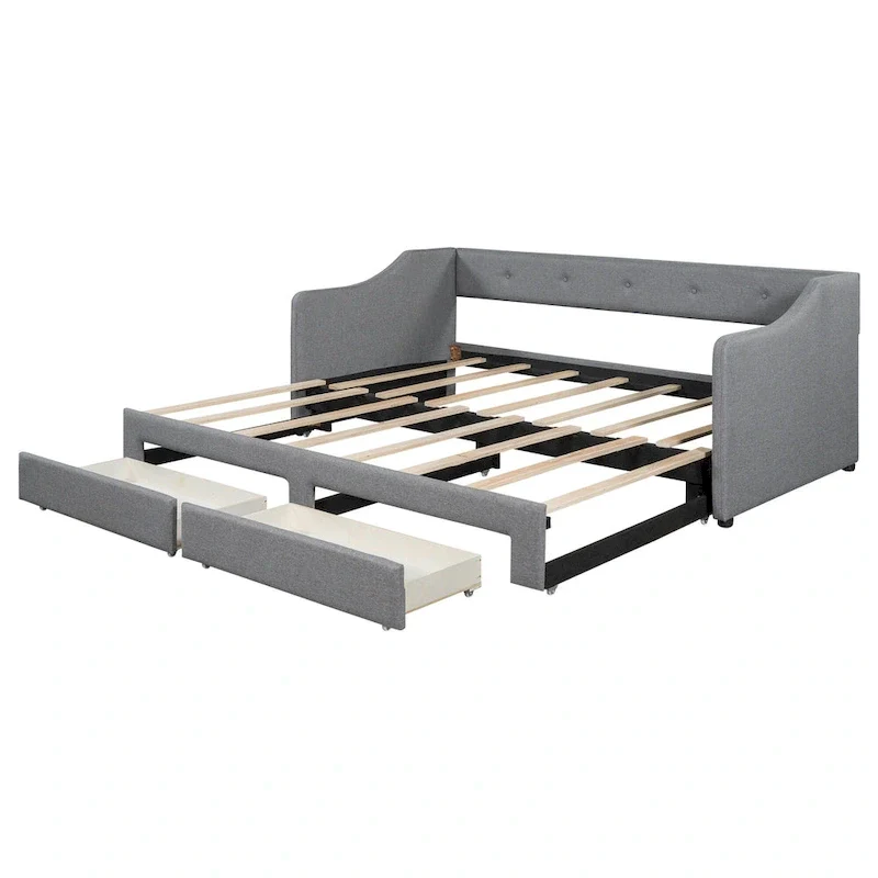 Twin XL to King Daybed with Drawers