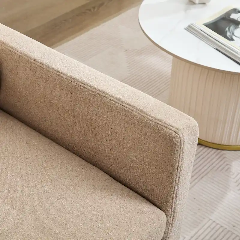 29.92 Chenille Swivel Accent Chair with Removable Cushion